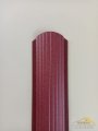 Матовый штакетник металлический бордового цвета Ral 3005